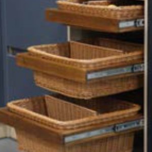 PLASTIC WICKER BASKET